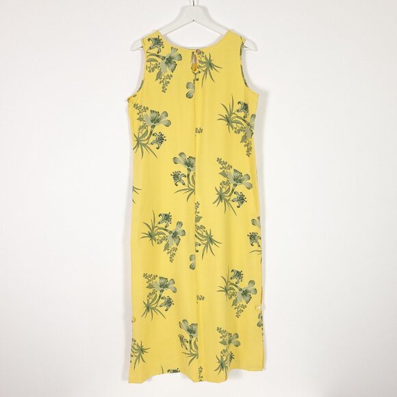 Vintage Silk Tropical Pattern Maxi Dress - Picture 8 of 8